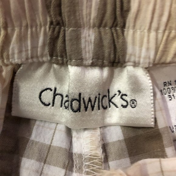 Chadwicks Pants Womens S Used Brown Plaid - Picture 8 of 16
